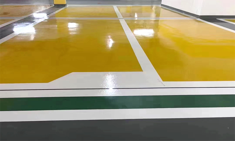 佛山新DNA購物中心地下車庫地坪漆工程案例